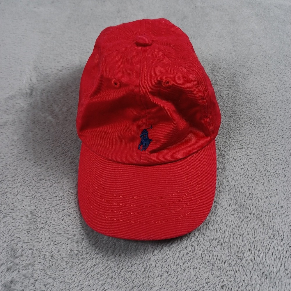 Polo Ralph Lauren Hat Cap Infant 12m 24m Red Baseball Logo Casual Preppy